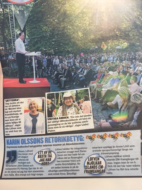 20160706 Expressen Stefan Löfven